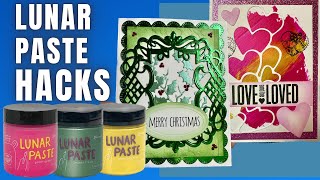 💥Lunar Paste Techniques 💥Stencil Embossing, Blending and Stamping