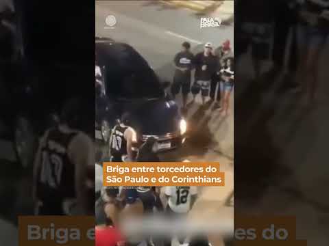 Briga entre torcedores do São Paulo e do Corinthians #shorts