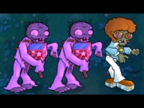 2 Jack-In-The-Box Zombies vs 1 Dancing Zombie Fight // Plants vs Zombies