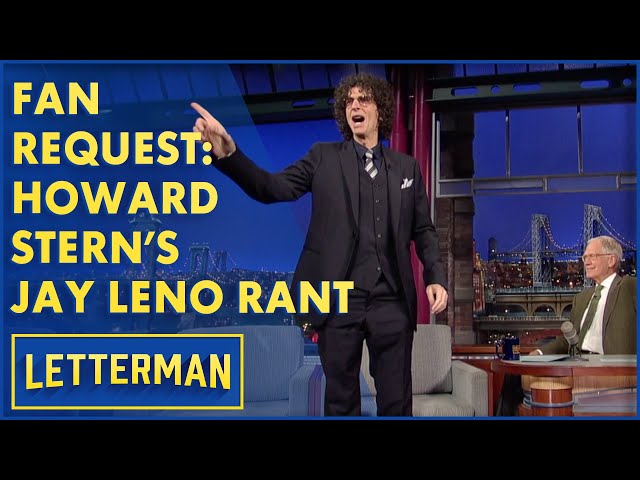 Howard Stern Rages Against Jay Leno | Letterman SDDEFAULT Thumbnail