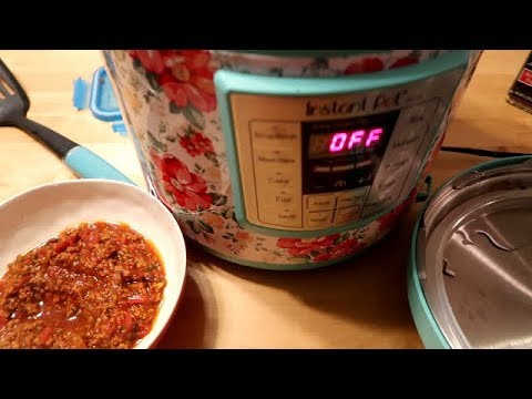 Making Turkey Chili in my Pioneer Woman's Instant Pot!