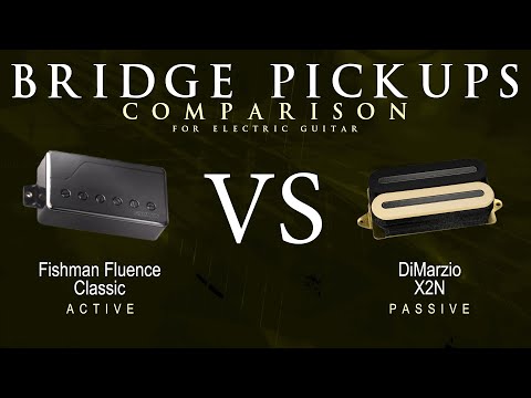 Fishman FLUENCE CLASSIC vs DiMarzio X2N - Bridge Guitar Pickup Comparison Tone Demo