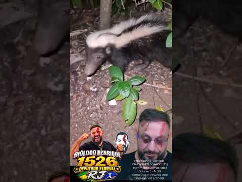 Jaritataca, o cangambá brasileiro em Lajedinho BA #biologohenrique #animais #bichoesperto #biologo