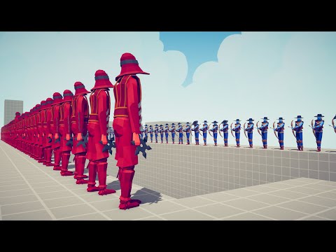 50x SENSEI vs 50x EVERY RANGED UNITS - Totally Accurate Battle Simulator