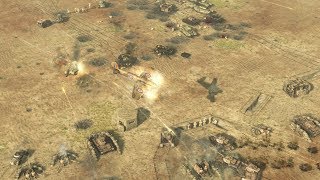Afrika Korps Counterattack on British Assault 1942 | Sudden Strike 4 Desert War Gameplay