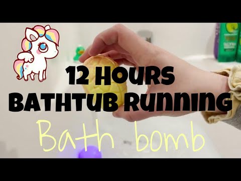 12 Hours Bathtub Running ASMR - Soothing Water Sounds for Sleep and Relaxation