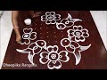Simple Parrot Rangoli with 12x2 Dots | Parrot Muggulu with Dots | Easy Parrot Kolam Designs