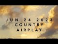 Billboard Top 60 Country Airplay June 24 2023