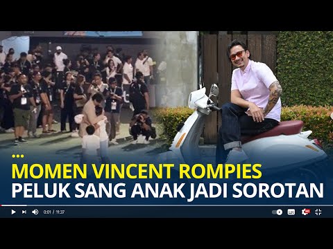 Jarang Terekam Kamera, Momen Vincent Rompies Peluk Sang Anak di Acara Tiba-Tiba Tenis Jadi Sorotan