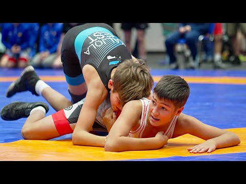U15 M. Rybakov (EST) vs M. Kaljola (EST) 44kg. Youth boys greco-roman wrestling.