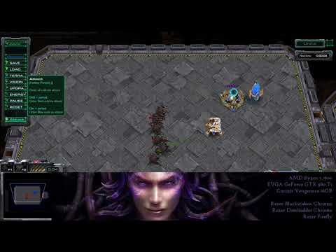 StarCraft II: roaches vs immortals and shield batteries
