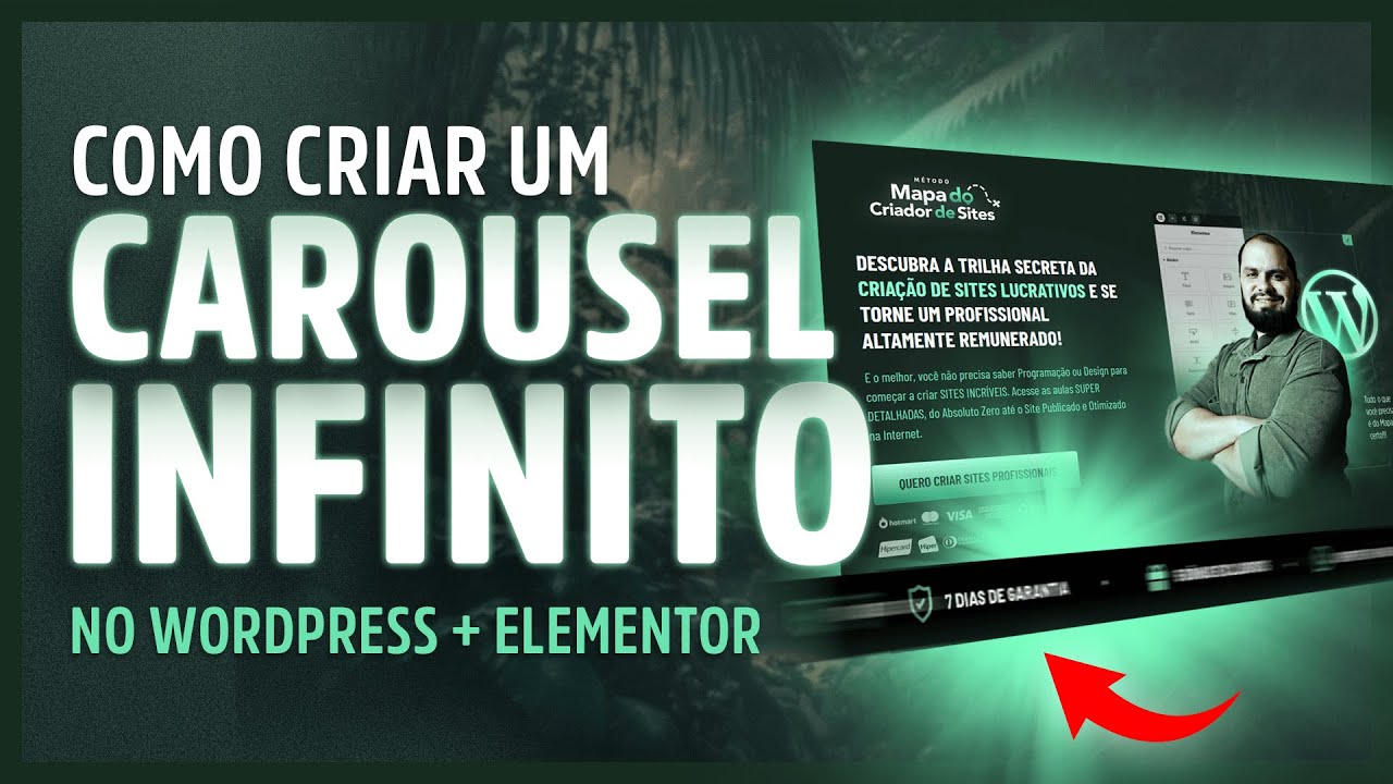 CAROUSEL COM ANIMAÇÃO INFINITA  USANDO ELEMENTOR E WORDPRESS.
