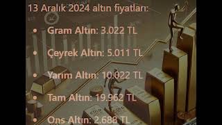 13.12.2024 fiyatlar #altın #ons #altınfiyatları #gold