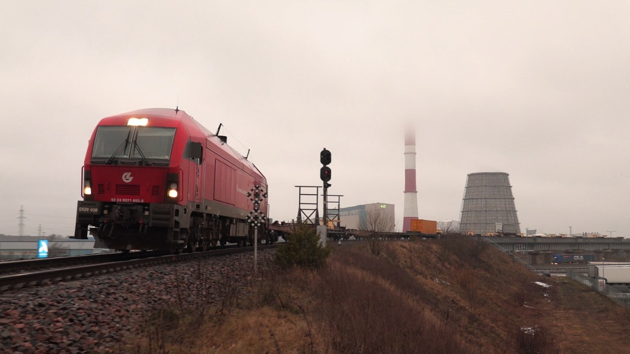 Тепловоз ER20-038 близ ст. Маарду / ER20-038 near Maardu station