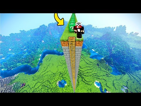 9.999.999 BLOK YÜKSEKLİKTE STRUCTURE ŞANS BLOKLARI AÇTIM - Minecraft