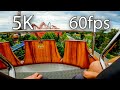 Viking Roller Coaster front seat on-ride 5K POV @60fps Energylandia