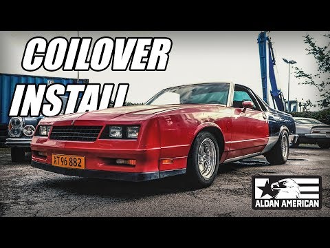 Installing Coilovers On A 1984 El Camino! G body Coilover kit
