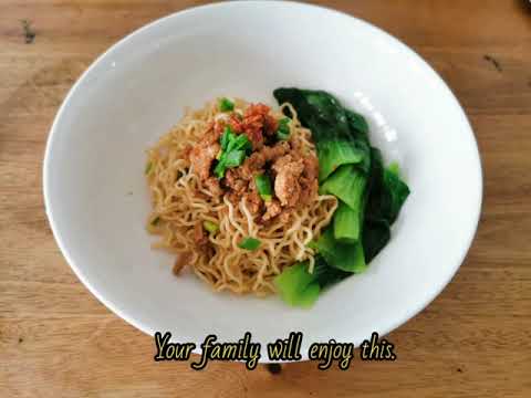 Chinese noodles series Malaysia Sarawak Kolo mee