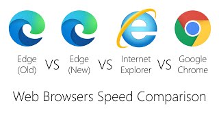 Web Browser Comparison - Edge(Old) VS Edge(New) VS Internet Explorer VS Google Chrome (Speed)