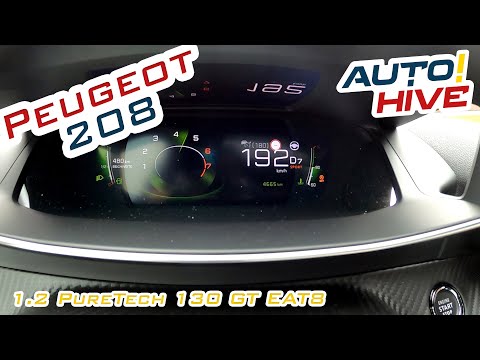 Tachovideo Peugeot 208 1.2 PureTech 130 GT EAT8 0-100 kmh kph 0-60 mph Beschleunigung Acceleration