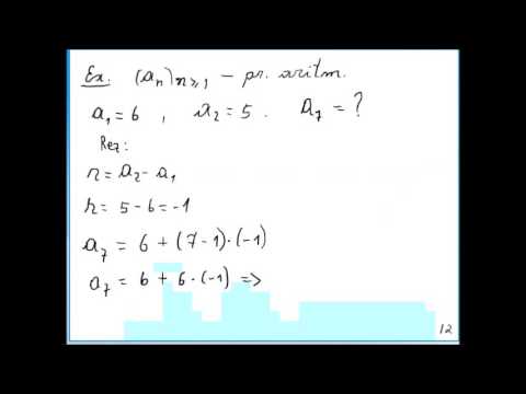 Progresii aritmetice