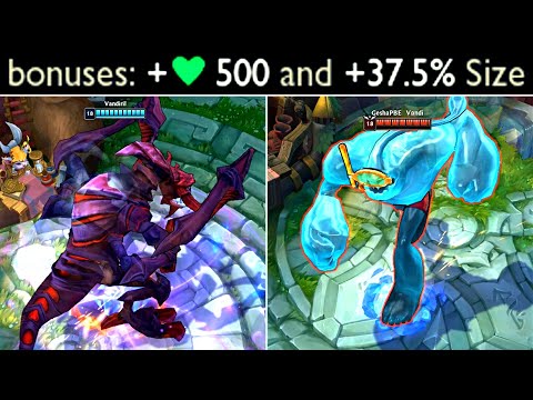 +37,5% Size Item - Mega Cho'Gath, Malphite & Zac!