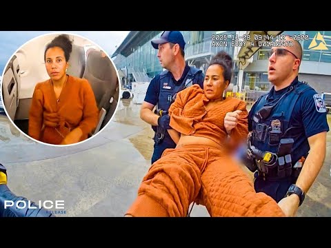 Entitled Woman REFUSES to Exit Plane, Gets Dragged Off