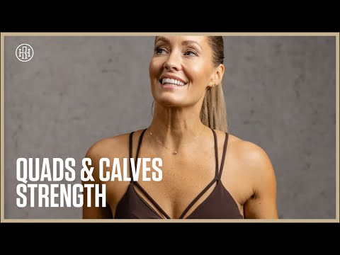 43MIN Leg Day (Quads & Calves) Strength + Sprint // Day 39: HR12WEEK 5.0