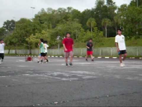 Street soccer at the stadium
