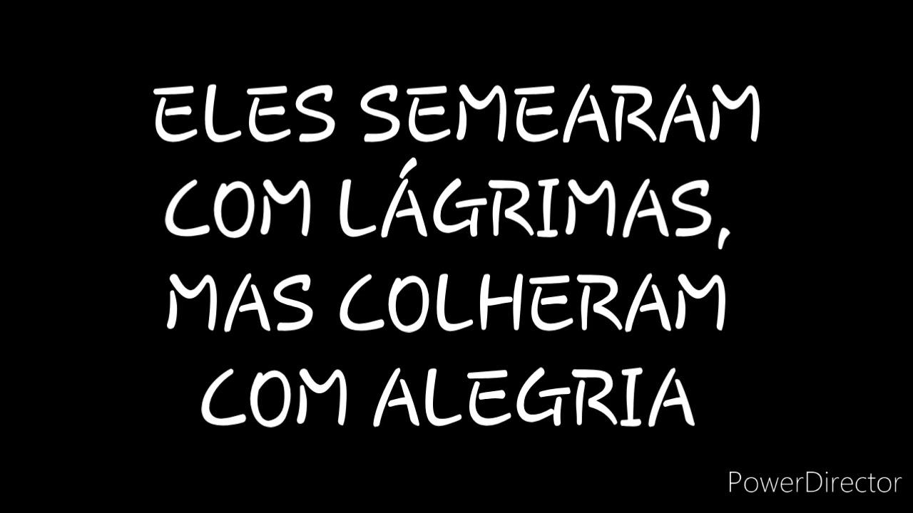 DISCURSO: ELES SEMEARAM COM LÁGRIMAS, MAS COLHERAM COM ALEGRIA