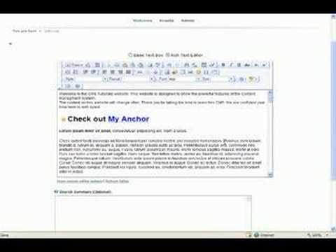 DNN Training Tutorials - HTML Editor Tips for DotNetNuke