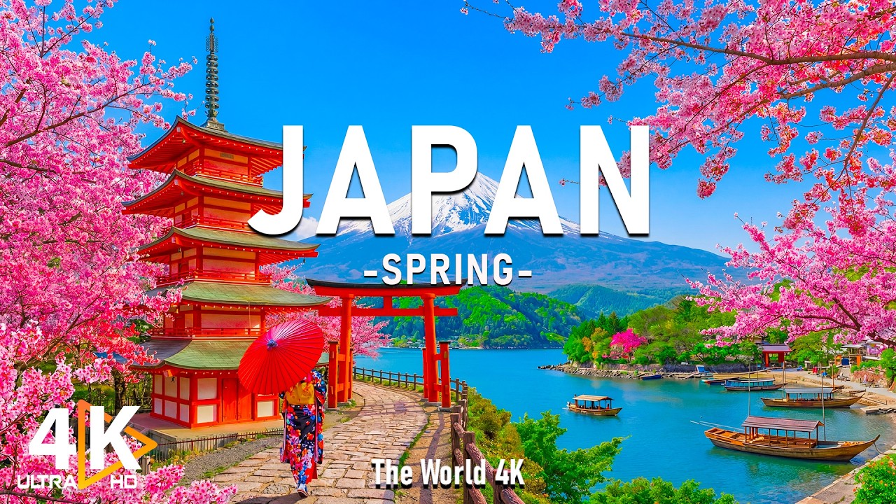 Japan Spring 4K – Peak Sakura Season 2026 🌸 Cherry Blossoms in Full Bloom & Timeless Beauty