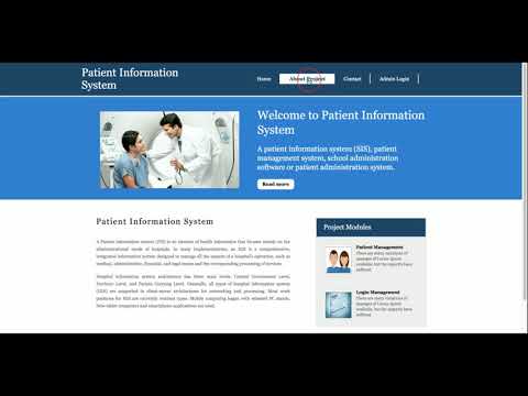 Patient Information System Python Django Project Tutorial