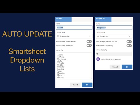 Smartsheet Dropdown List from Another Sheet - Dropdown list Manager announcement