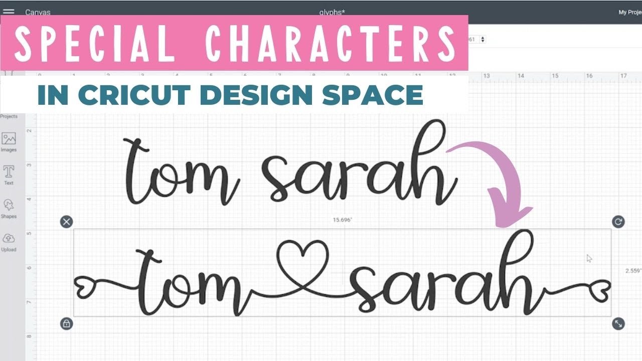 How to Use Glyphs in Cricut Design Space
