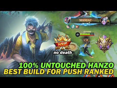 MANIAC 🔥 UNSTOPPABLE HANZO DESTROYED THE ENEMIES - MOBILE LEGENDS