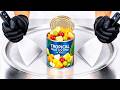 ASMR Ice Cream Rolls Fruit Cocktail
