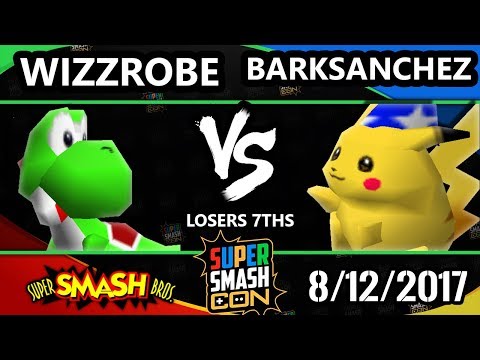 Smash Con 2017 Smash 64 - Frys | Wizzrobe (Yoshi) Vs. BarkSanchez (Pikachu) Super Smash Bros. L7