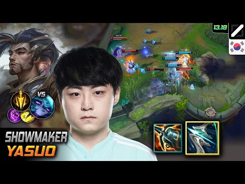 ShowMaker Yasuo Mid Build Galeforce Lethal Tempo - LOL KR Challenger Patch 13.19