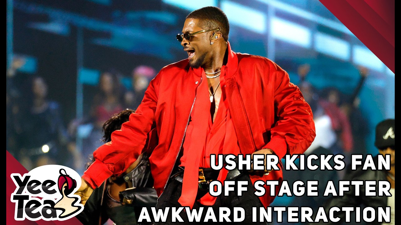 Usher Kicks Fan Off Stage After Awkward Interaction + More