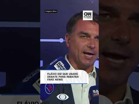 Flávio diz que usará debate para rebater fake news e diferença de projetos