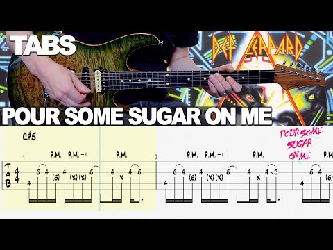 Def Leppard - Pour Some Sugar On Me | Guitar cover WITH TABS |