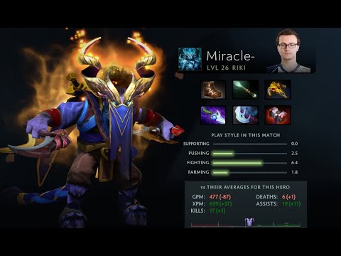 NIGMA.Miracle- [ RIKI ] Carry safelane-ESL one los angeles 2020-DOTA 2 pro gameplay