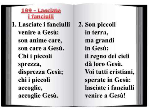 199 Lasciate i fanciulli venire a Gesù - Innario Chiesa Cristiana Avventista del Settimo Giorno 2014
