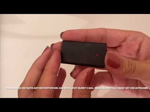 Tutorial DuckDik Q1. Mini-Aufnahmegerät mit Sprachaktivierung. (Detusch)