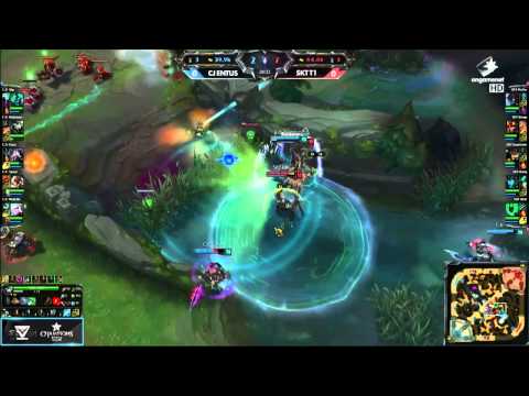 OGN (LCK) Spring 2015 Highlights : CJ Entus vs SKT T1 (Game 1) | Week 7 Day 3