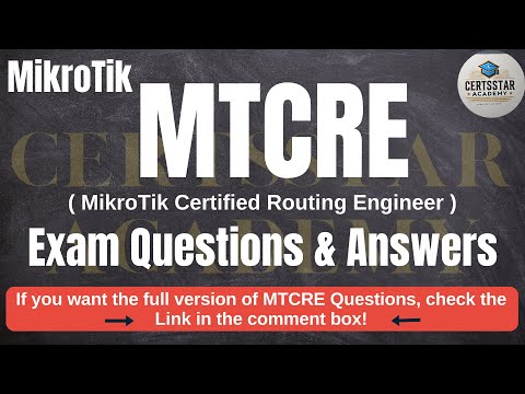 MTCRE Exam Dumps | MikroTik Certified Routing Engineer Exam