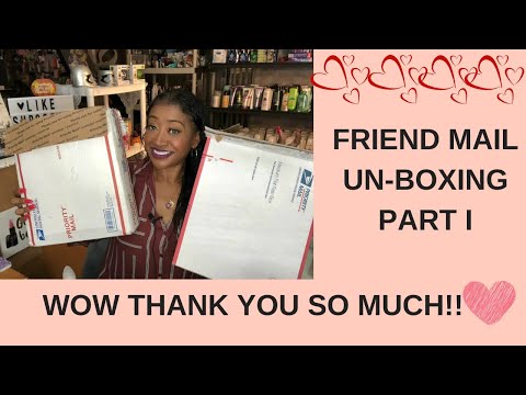 FRIEND MAIL UNBOXING PART I ~ WOW THANK YOU SO MUCH ☺️❤️😍 Video