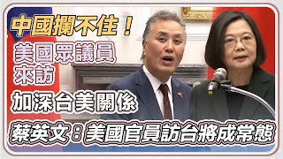 蔡英文接見美眾議員訪問團