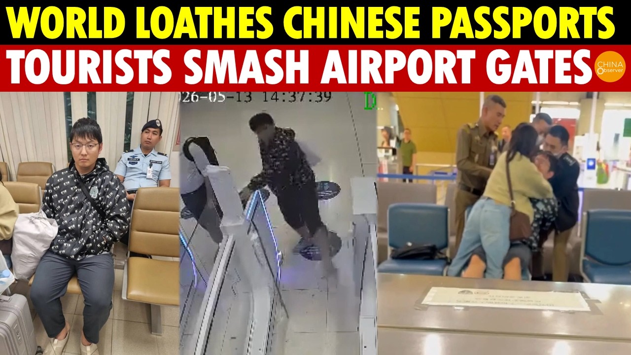 Chinese Passports Face Global Disgust! Tourists Smash Thai Airport Gates Over Scan Fail